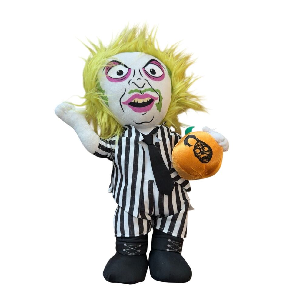 Gemmy Beetlejuice Weighted Plush Door Stop Halloween Decor 18” Warner Bros 2025